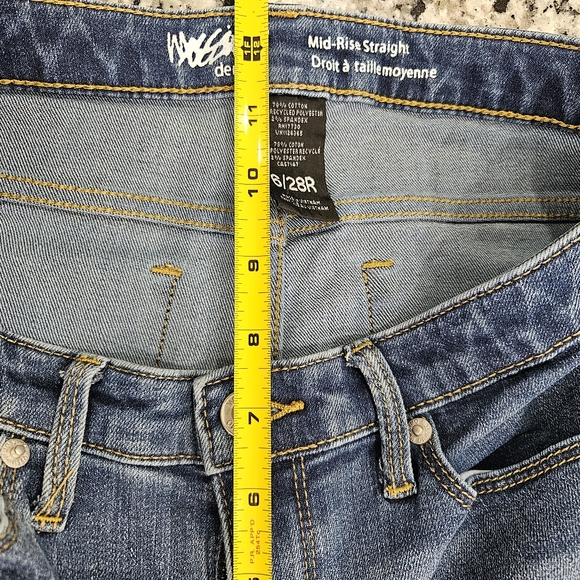 Massimo mid-rise Straight blue jeans - Picture 7 of 9